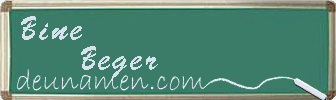 Bine Beger Visitenkarte
